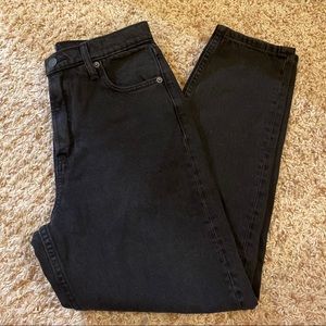 Gap black mom jeans
